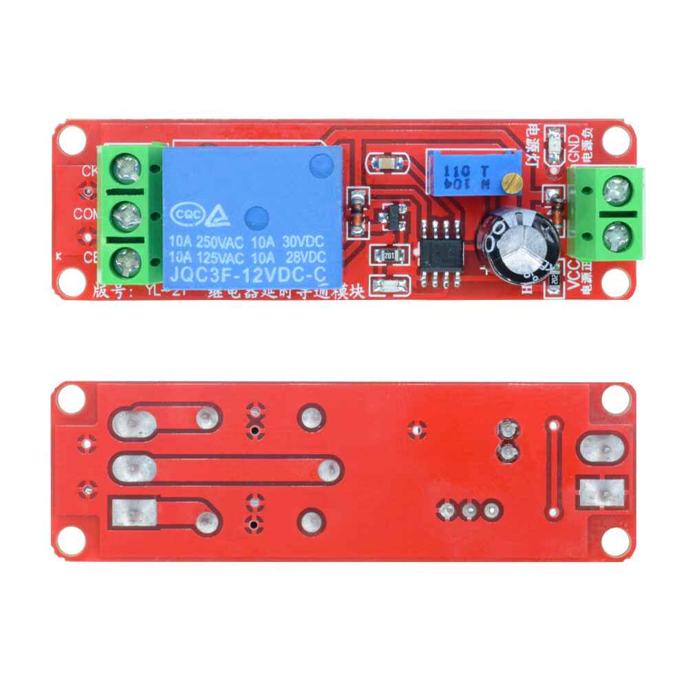 DM Mô-đun Công Tắc Rơ Le Hẹn Giờ Điều Chỉnh Độ Trễ  Chính Hãng Bộ Dao Động NE555 12V 0-10 Giây