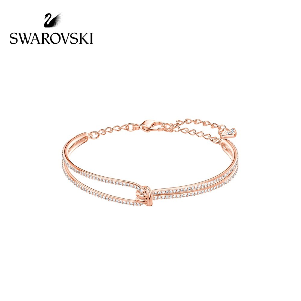DFS Swarovski LIFELONG Bangle Twisted Design Temperament Bracelet Women's Jewelry