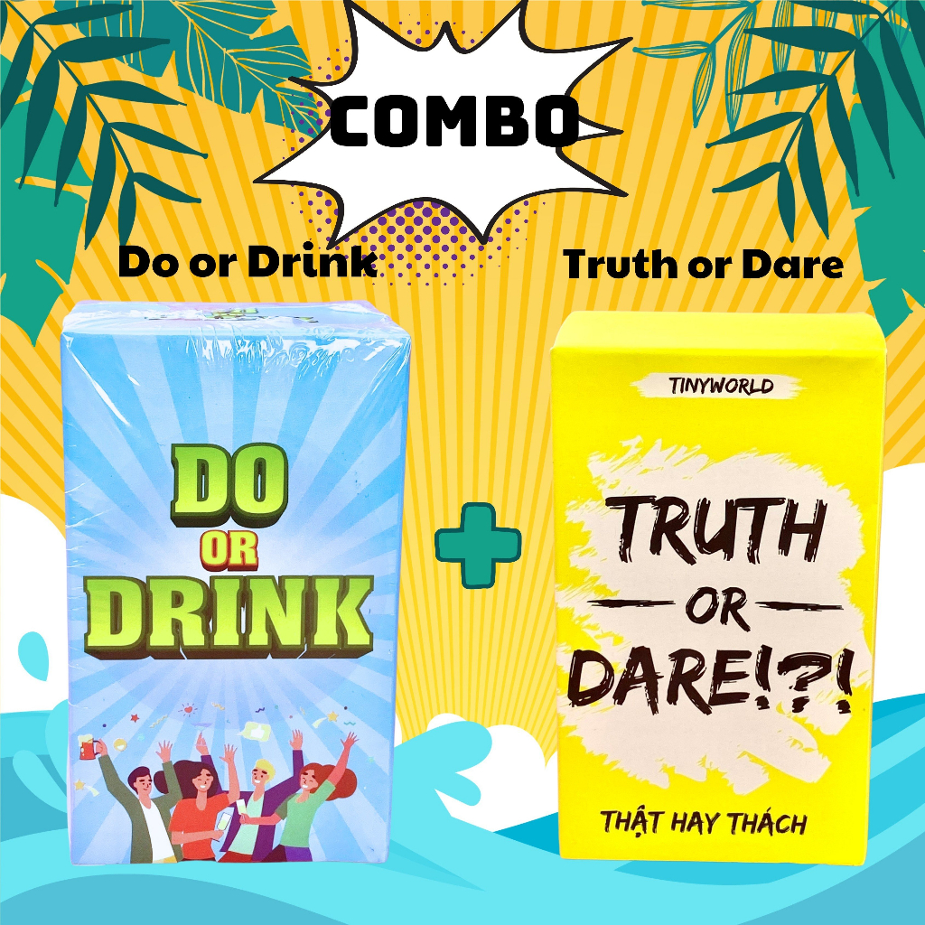Bộ bài Do or Drink - Drinking Game Làm hay Uống uống rượu cho cặp đôi nhóm bạn