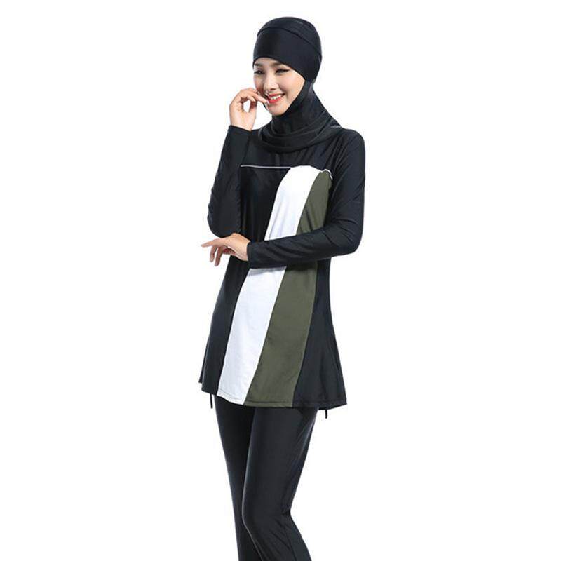 Stok Tersedia Muslim Pakaian Renang Dewasa Baju Renang Wanita Perlindungan Menyeluruh Baju Renang