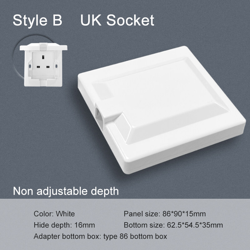 FLKL socket home apartment special waterproof socket IP66 wall hidden switch socket 13 uk socket