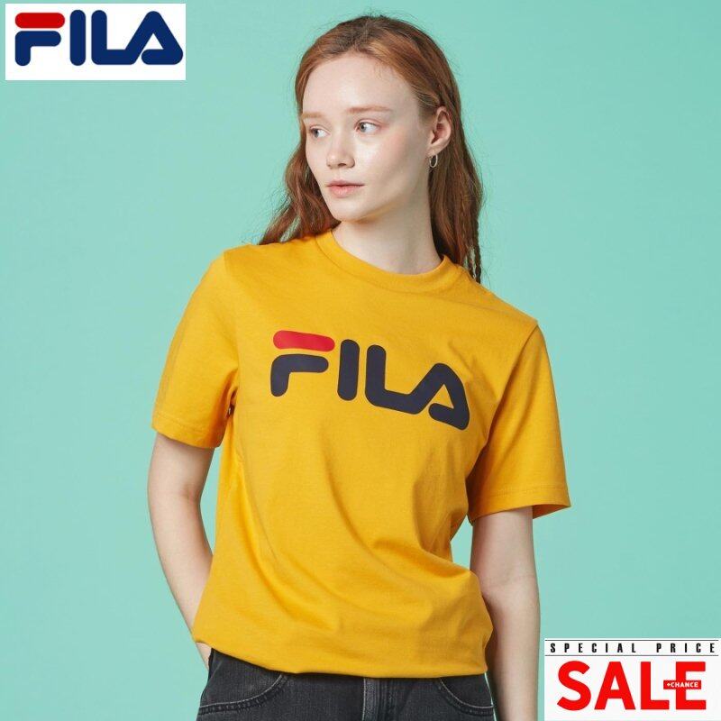 Yellow fila hot sale shirt womens