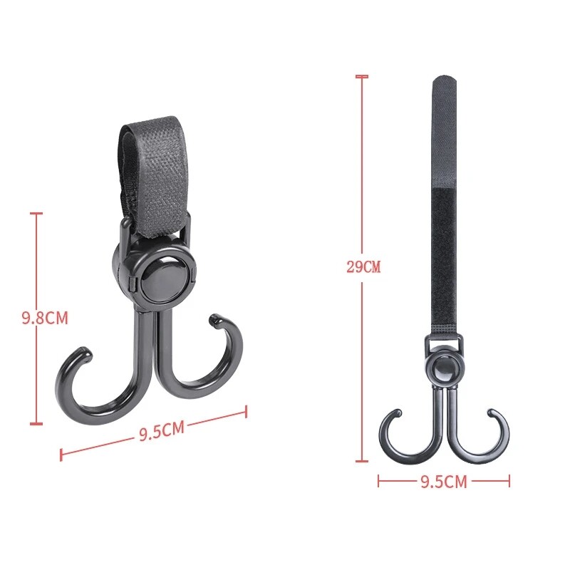 2 cái móc treo chống đỡ mua sắm Xe Đạp Móc xe đẩy nhiều mục đích móc xe đẩy trẻ em xe đạp
