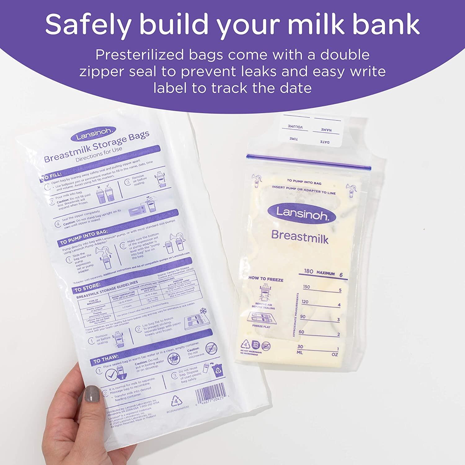 Lansinoh Breast Milk Storage Bags (100 / 50 pcs)
