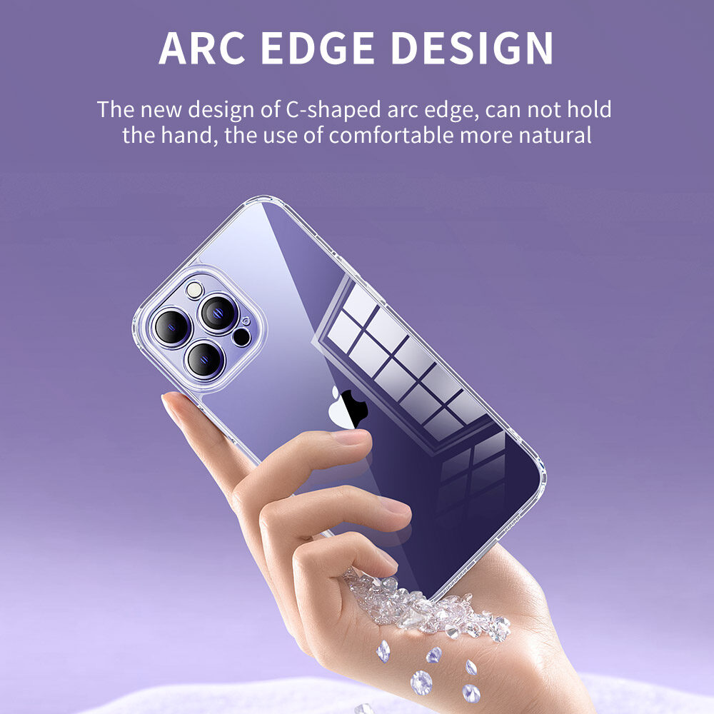 Smartdevil kính trong Ốp điện thoại cho Iphone 14 Pro Max trường hợp iPhone 15 Pro Max iPhone 15 PRO iPhone 15 cộng với iPhone 14 PRO iPhone 14 cộng với nhựa TPU mềm biên giới Ống kính bảo vệ chống bám vân tay bảo vệ Bìa