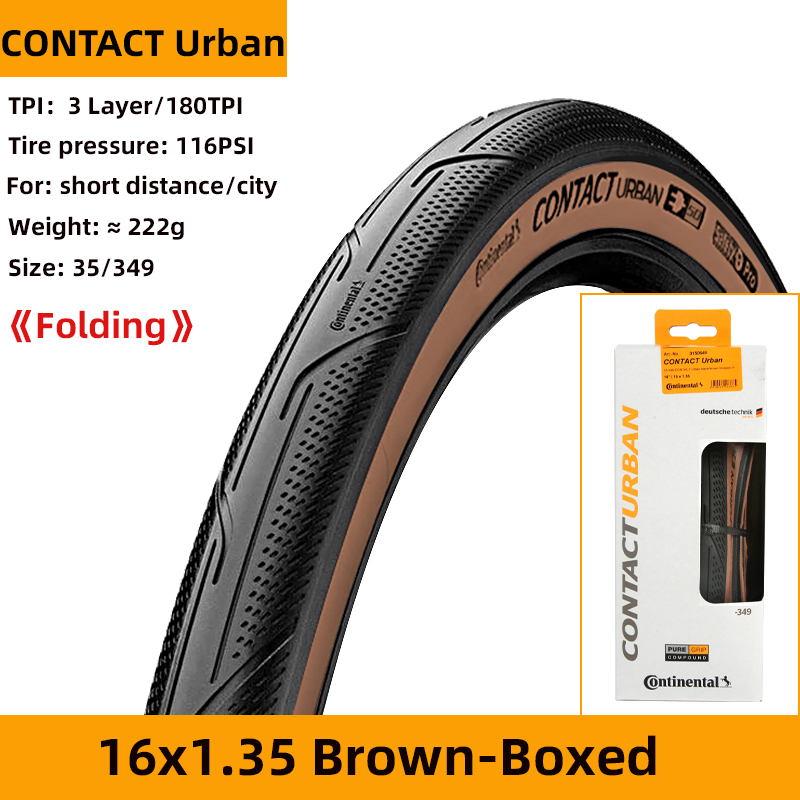 Continental Contact Urban 16 inch 35-349 16x1.35 Folding Bike Tire