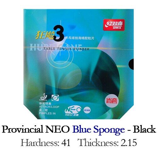 DHS Provincial Hurricane 3 BLUE SPONGE Table Tennis Rubber Original DHS
