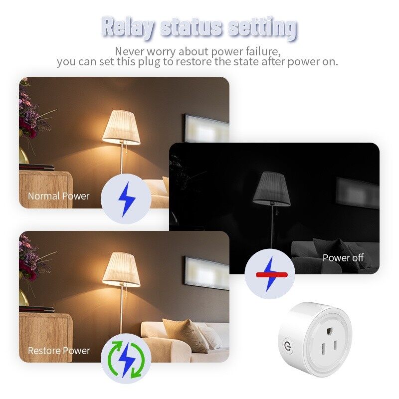 【Wholesale】AUBESS Ổ Cắm Thông Minh Ổ Cắm Thông Minh Tuya Tiêu Chuẩn Mỹ Ổ Cắm Thông Minh WiFi Bộ Chuyển Đổi Phích Cắm Điều Hòa Không Khí 10/16/20A Điều Khiển Bằng Giọng Nói Tự Động Bật/Tắt Hẹn Giờ Tuya AlexaSiri GoogleGoogle Home IFTTT ECHO