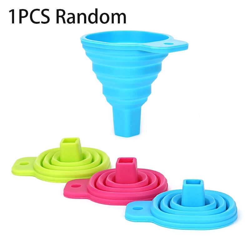 YESPERY Silicone Gel Foldable Collapsible Funnel Hopper Kitchen Gadget Tool