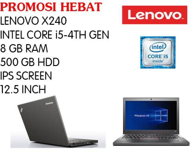 PROMOSI HEBAT LENOVO X240 I5-4TH GEN 8GB RAM 500 GB HDD 12.5 INCH Malaysia
