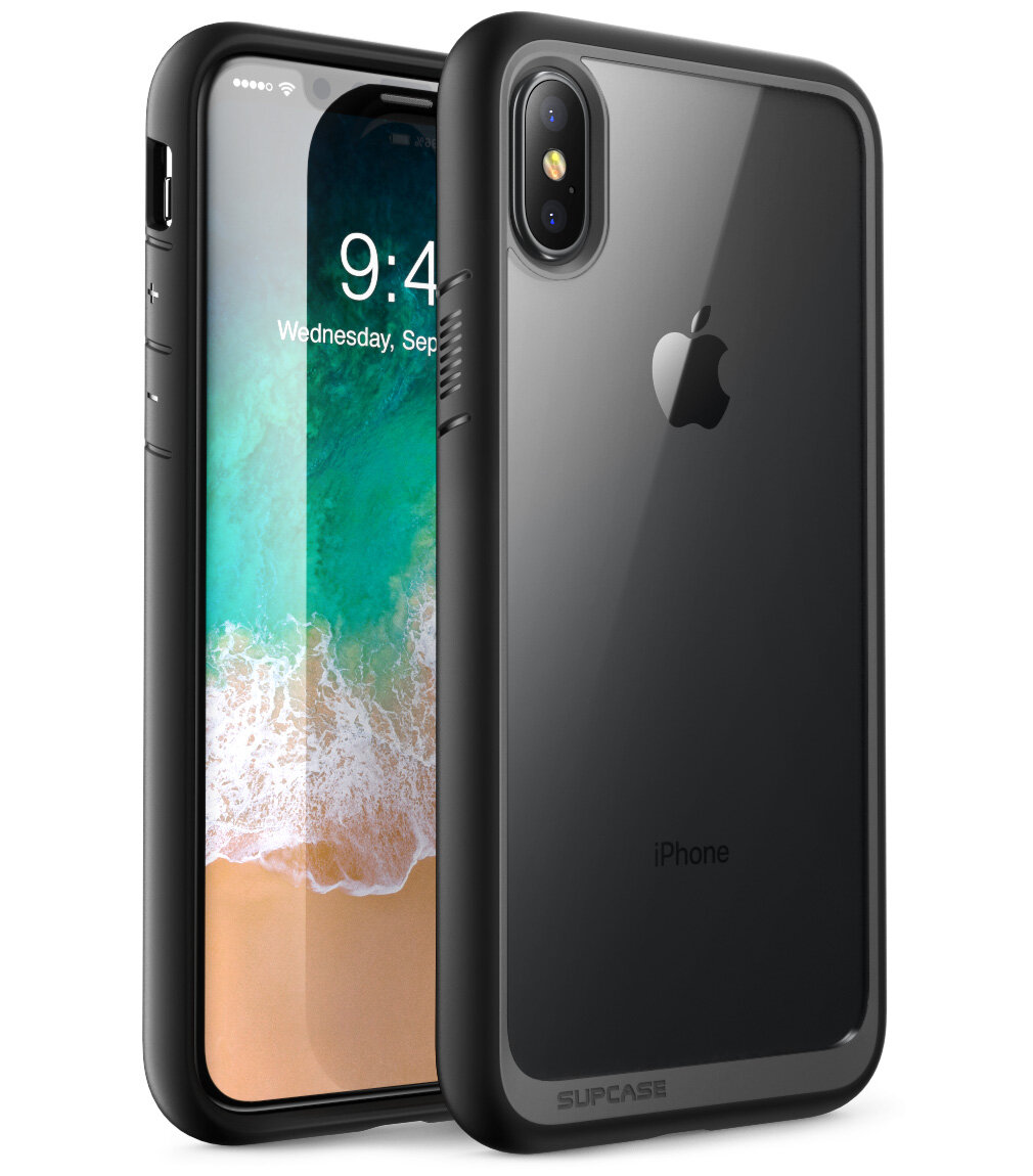 SUPCASE UB Style Case for iphone 11/ iphone 11 Pro Max/ iphone 7/ iphone 8/ iphone 7 Plus / iphone 8 Plus / iphone XR Premium Hybrid Protective Clear Case (Black)