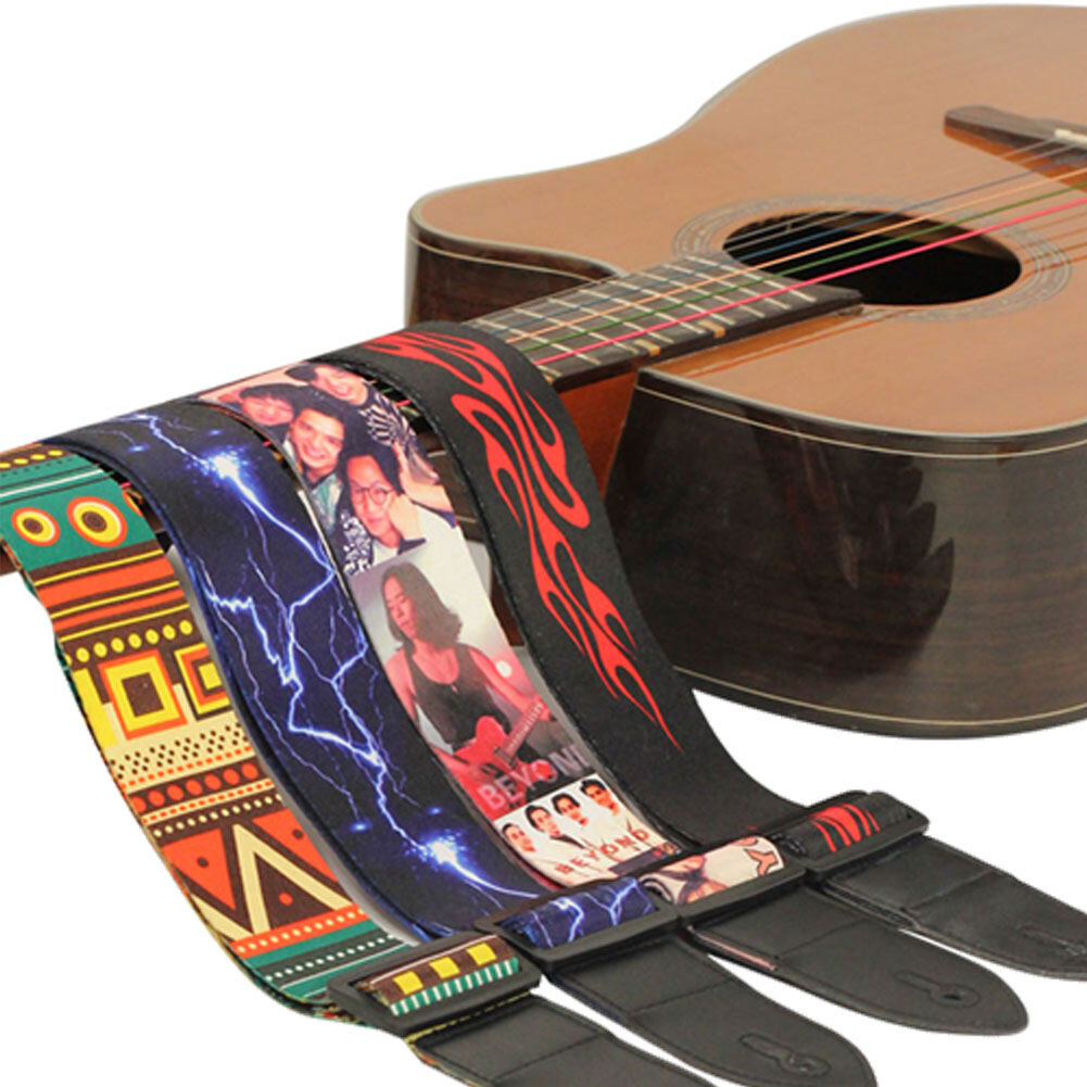 Creative Adjustable Guitar Strap for Electric Bass Guitar 5 Colors Optional