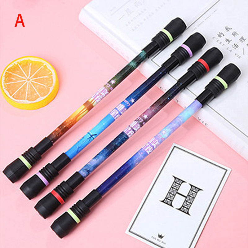 Ministar Spinning Pen Creative Random Flash Rotating Gaming Gel Pens for Student Gift Toy