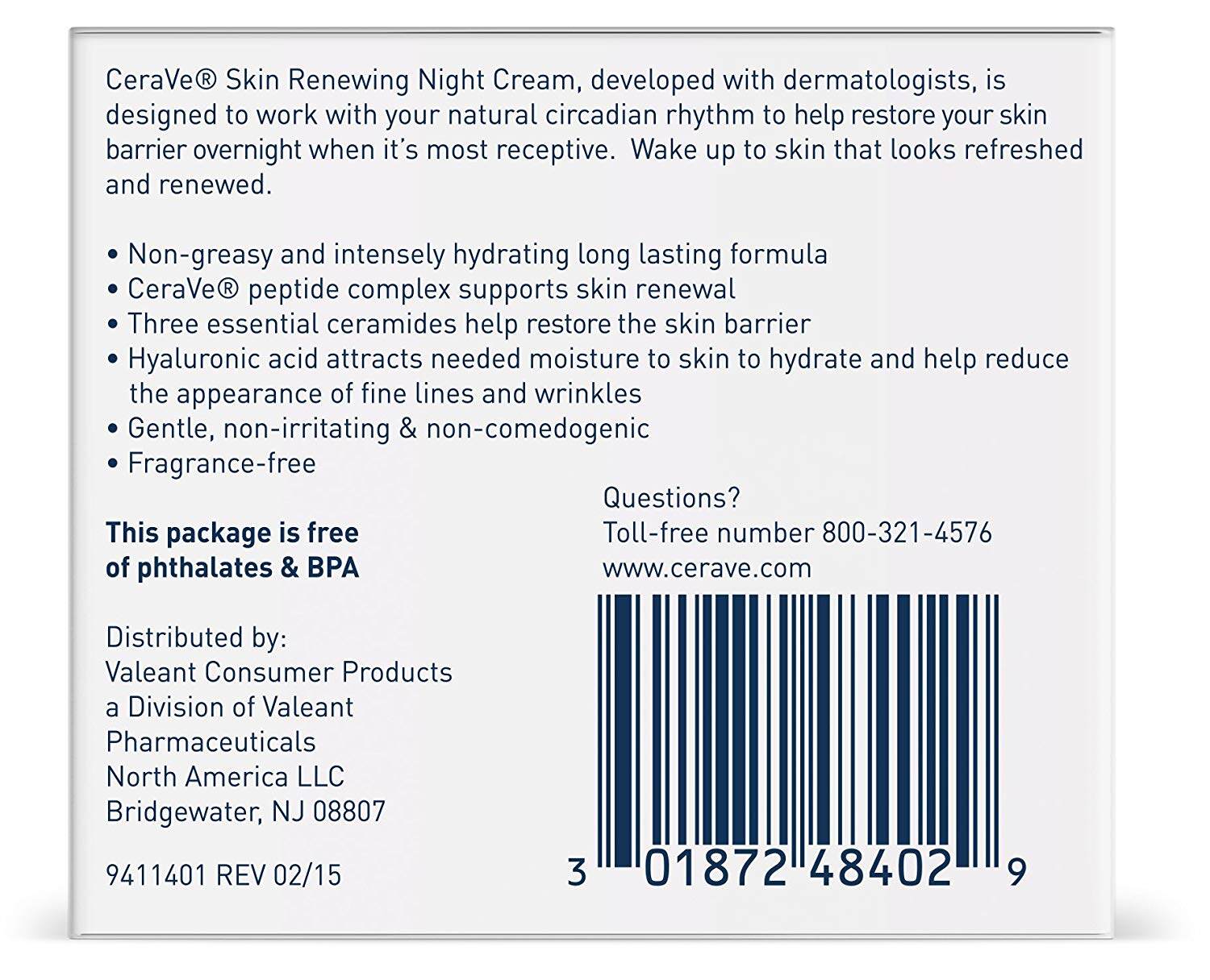 ingredients in cerave skin renewing night cream
