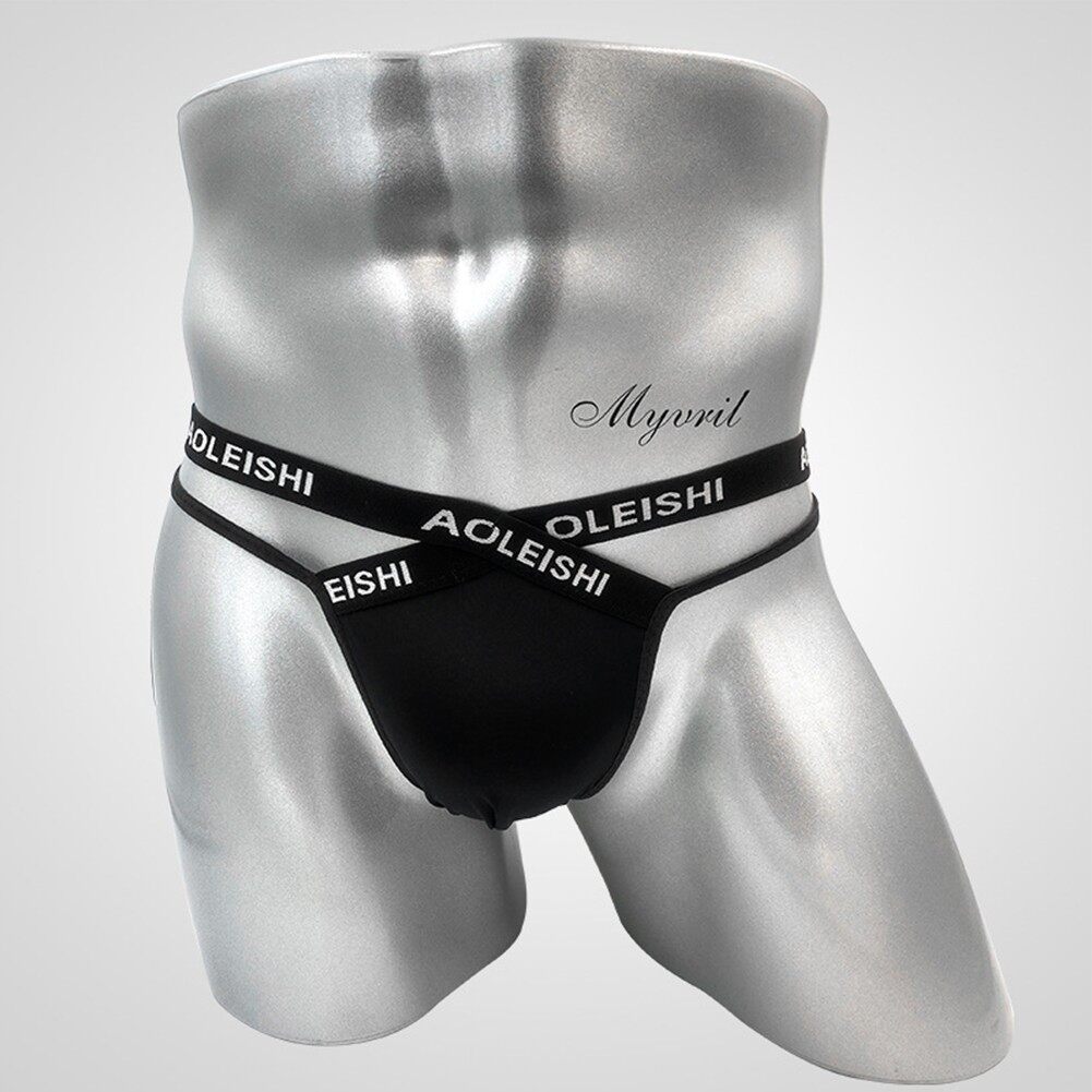MomLove Men's Jock Strap Breathable Underwear Backless Jockstrap Briefs Thong Underpants