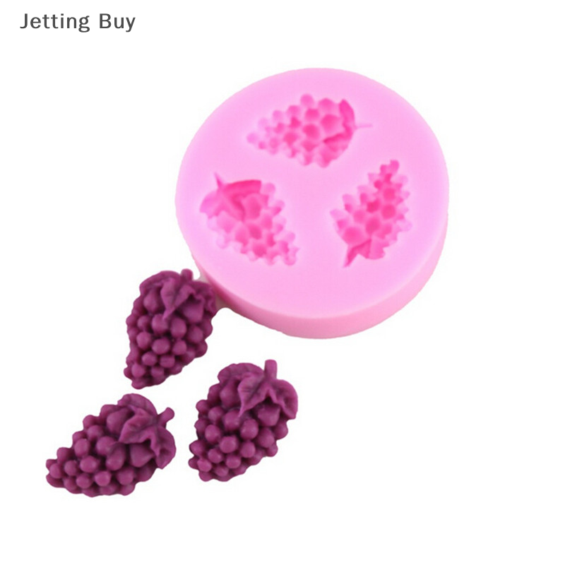 【Jettingbuy】 Flash Sale 1 X Silicone Cake Decorating Mould Candy Grape Shape Chocolate Baking Mold
