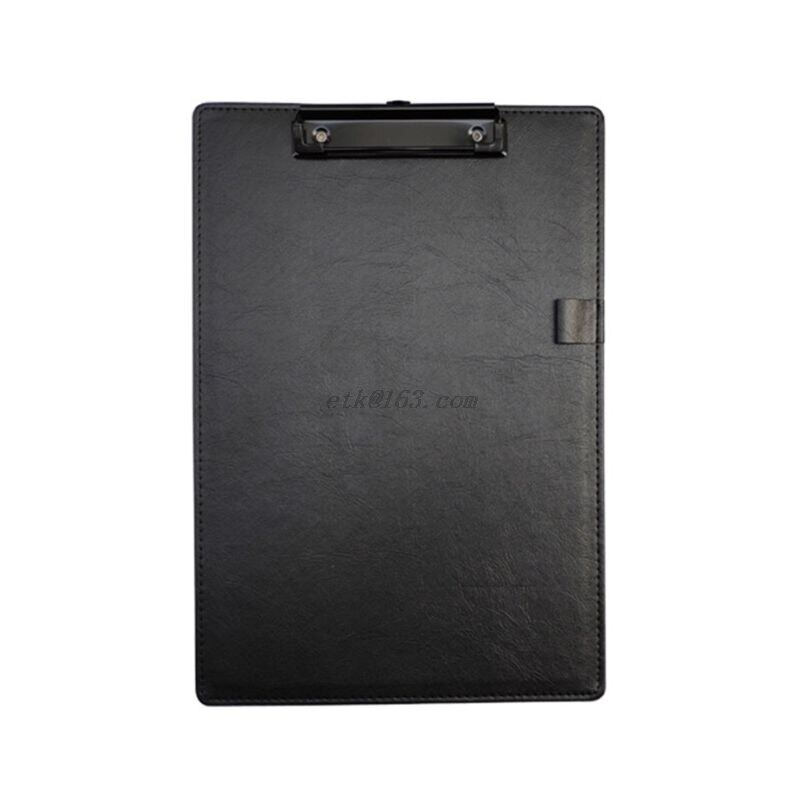 PU Leather A4 A5 File Paper Clip Board Writting Pad Folder Document Holder With Pen Clip Office School Stationery