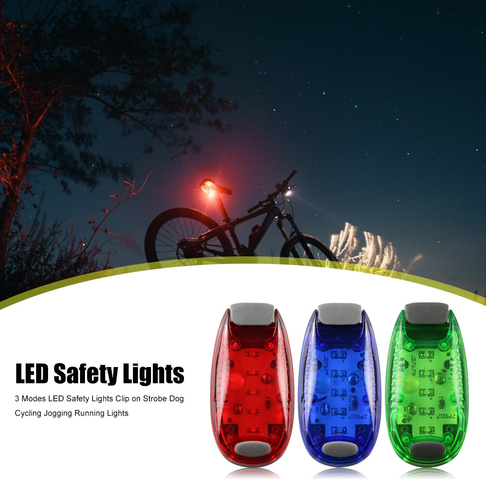 Đèn 3 Chế Độ Kẹp Đèn Đa Năng 5 Đèn LED Chạy An Toàn Nhấp Nháy Cảnh Báo Chạy Bộ