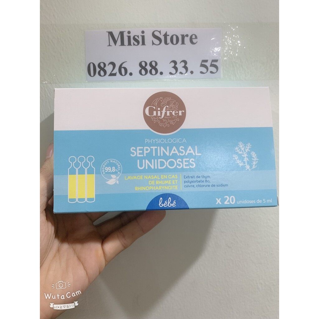 Nước muối sinh lý Pháp Gifrer tép vàng