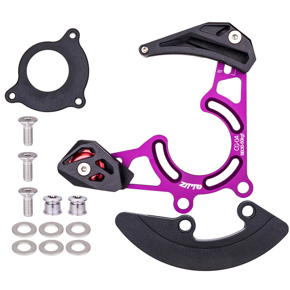 Ztto mtb iscg05 chain guide bb mount 1x mountain bike pulley chains stabilizer dh 32-38t chainring protector plate bicycle cg04
