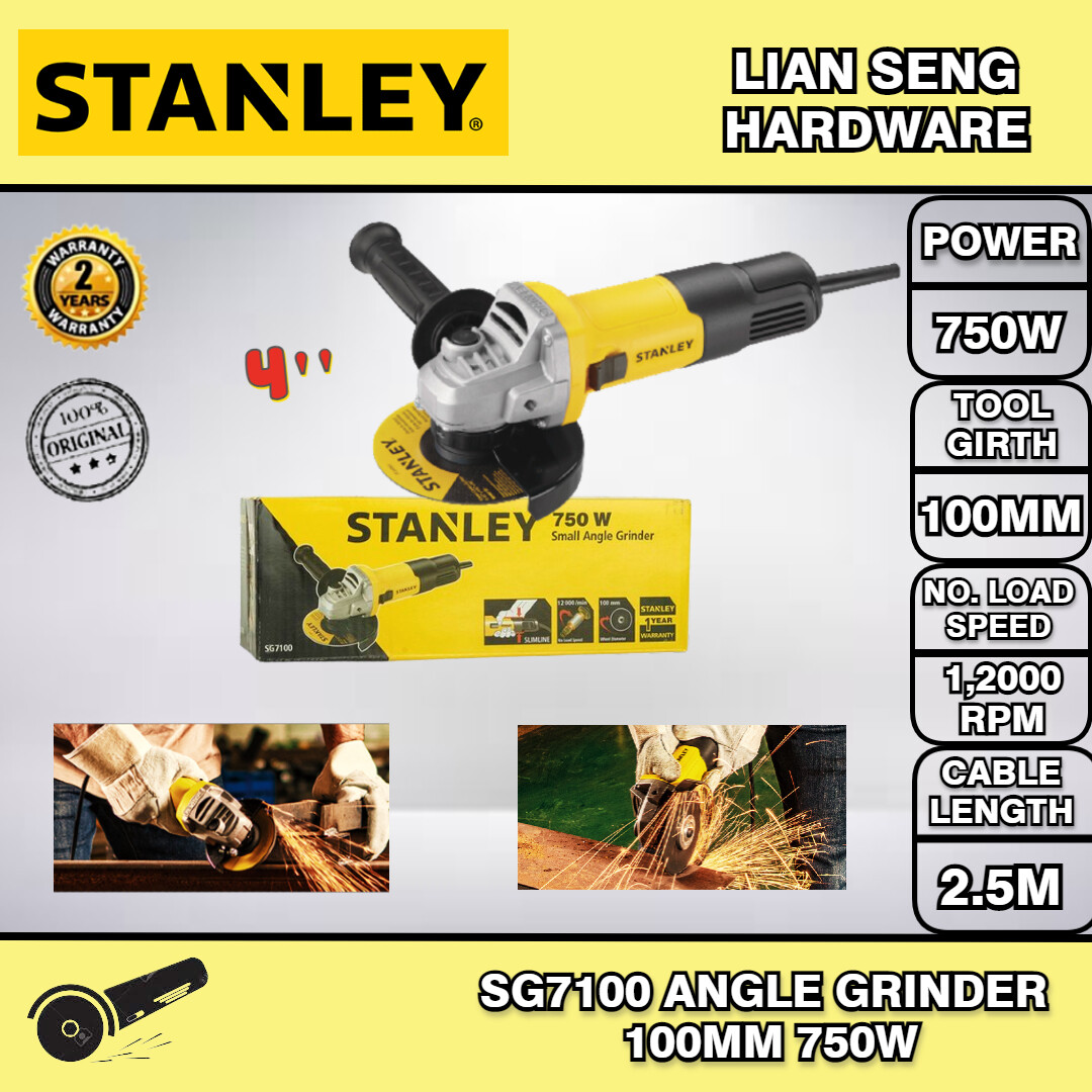 STANLEY ANGLE GRINDER SG7100 4'' 100MM Lazada
