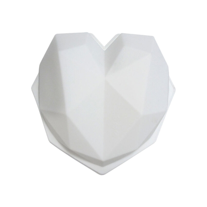 Khuôn Bánh Hình Trái Tim Lớn Bằng Silicon 3D Dụng Cụ Khuôn Nướng Hình Học Sô Cô La