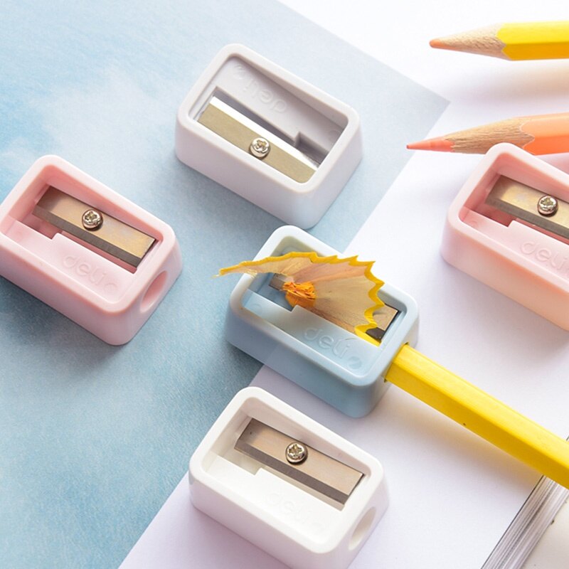 1 Chiếc Deli 0594 Mini Đơn Giản Gọt Bút Chì Màu Ngẫu Nhiên
