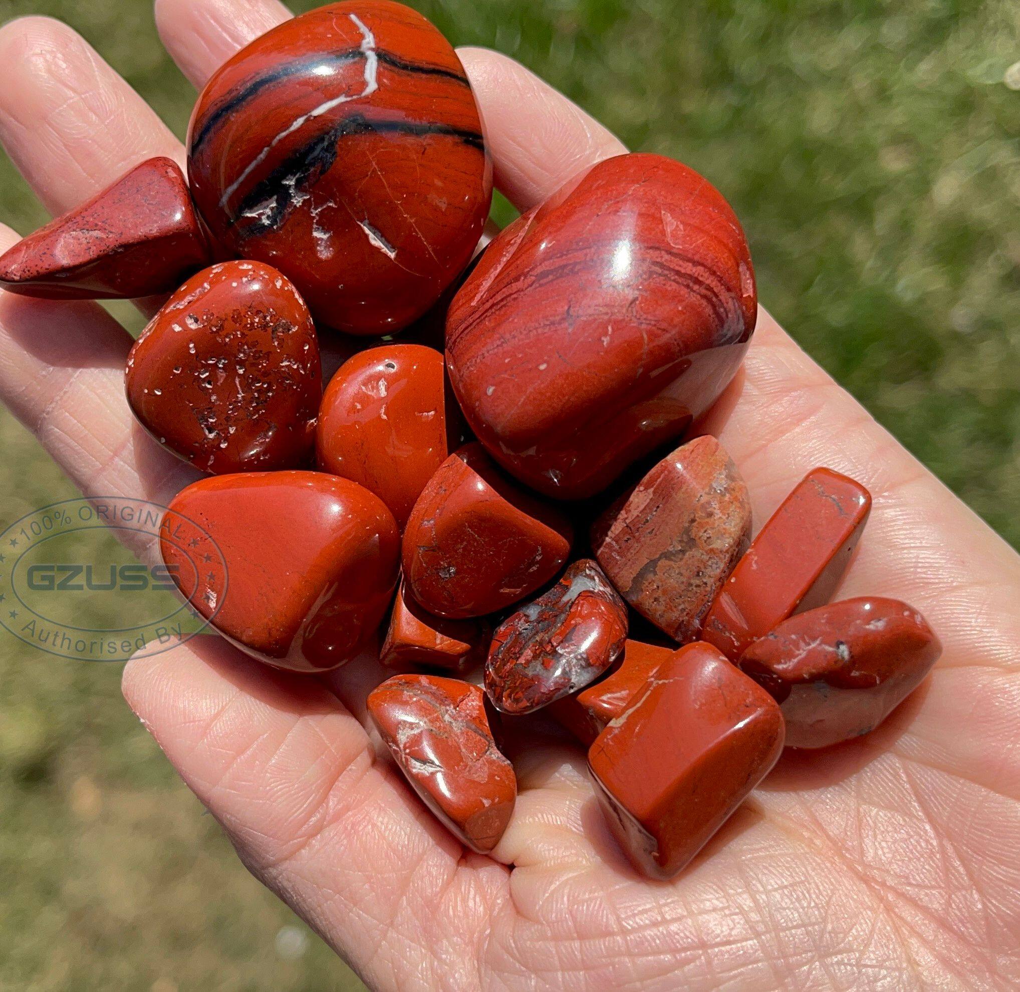 Red Jasper Stone Tumbled Stones - Healing Crystals and Stones - Tumbled Red Jasper - Root Chakra Crystals - Energy Crystals Wholesale
