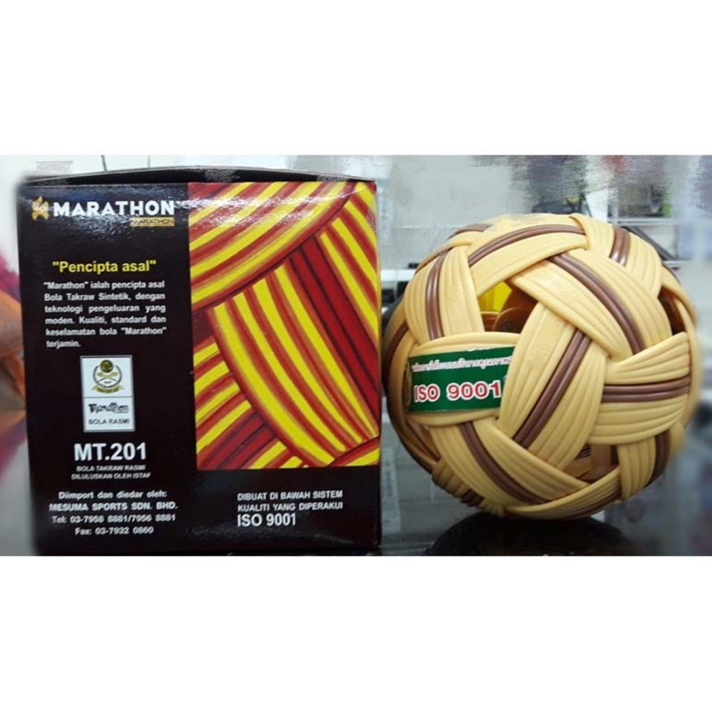 Balle Sepak Takraw Marathon MT.201 Officielle – En Plastique Tissé, Pour Compétition Et Entraînement
