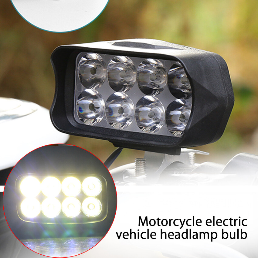 1 Chiếc Đèn LED 8 Bóng Siêu Sáng Cho Xe Hơi Xe Máy Đèn Pha Đèn Pha