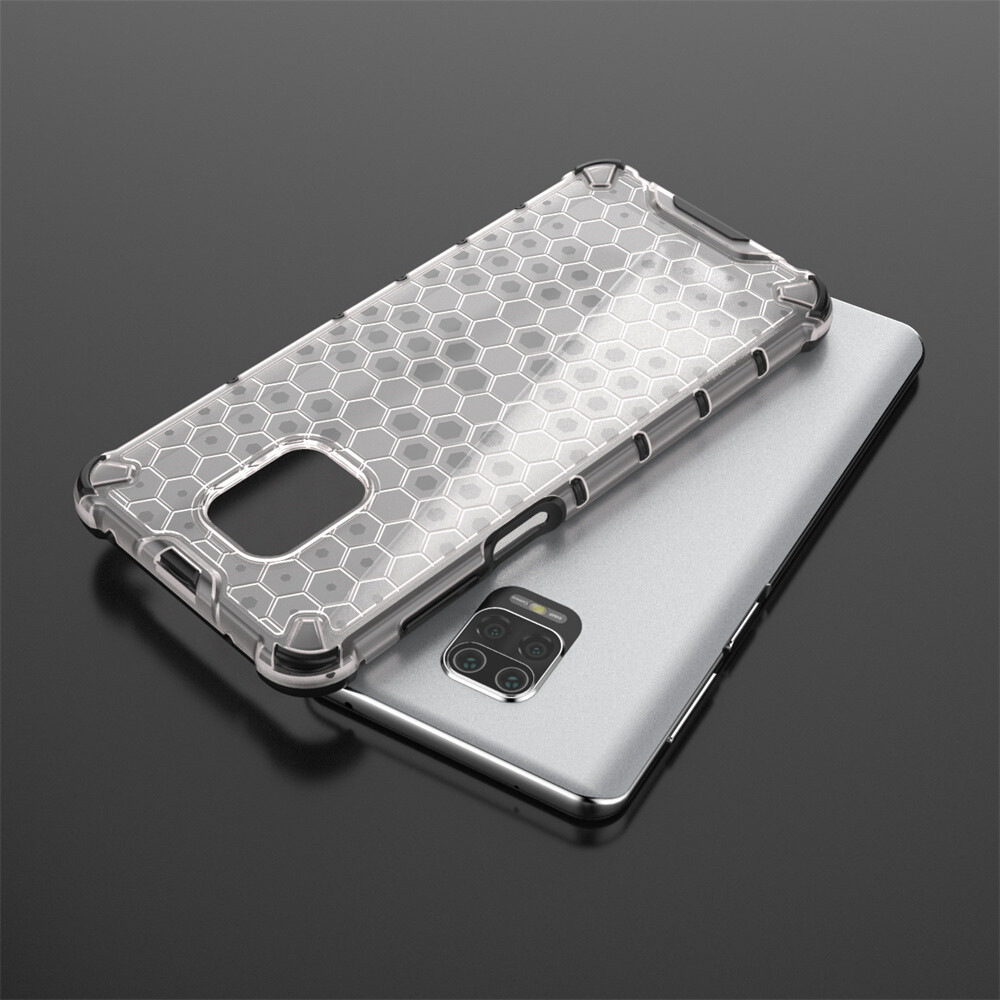 UFLAXE Honeycomb Ốp Cứng Chống Sốc cho Xiaomi Redmi Note 9 / Note 9 Pro / Redmi Note 9S Ốp Điện Thoại Trong Suốt Ốp Lưng Bảo Vệ Toàn Diện Bền Chặt Chống Vàng