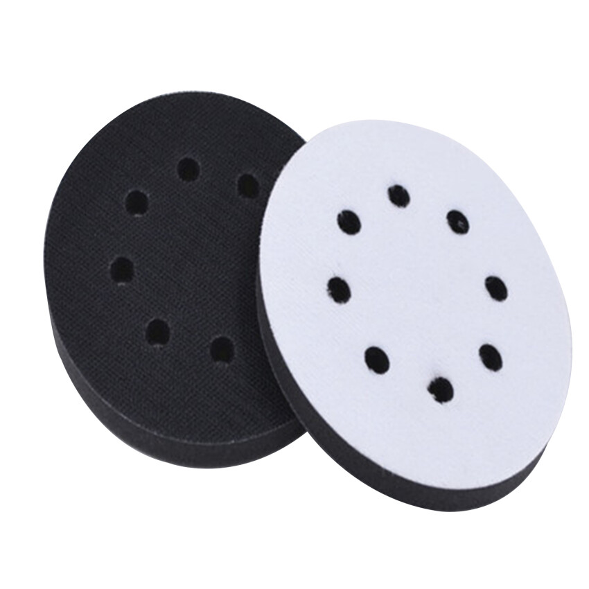 5 Inch 125mm 8 Holes Soft Interface Sanding Polishing Disc Self-Adhesive Hook-Loop Backing Pad Abrasive Tools