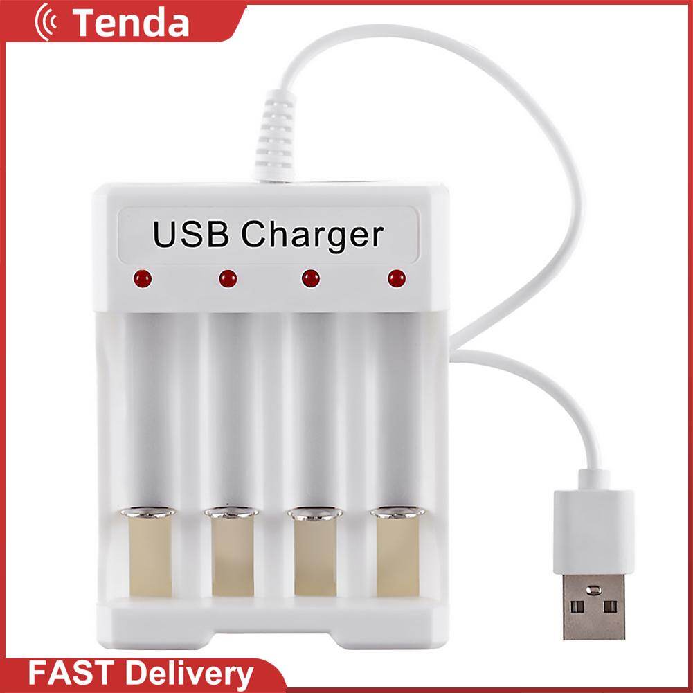 4 Slots Fast Charging Intelligent AA/AAA Rechargeable USB Battery Charger For Remote Control Microphone Camera Toys etc
