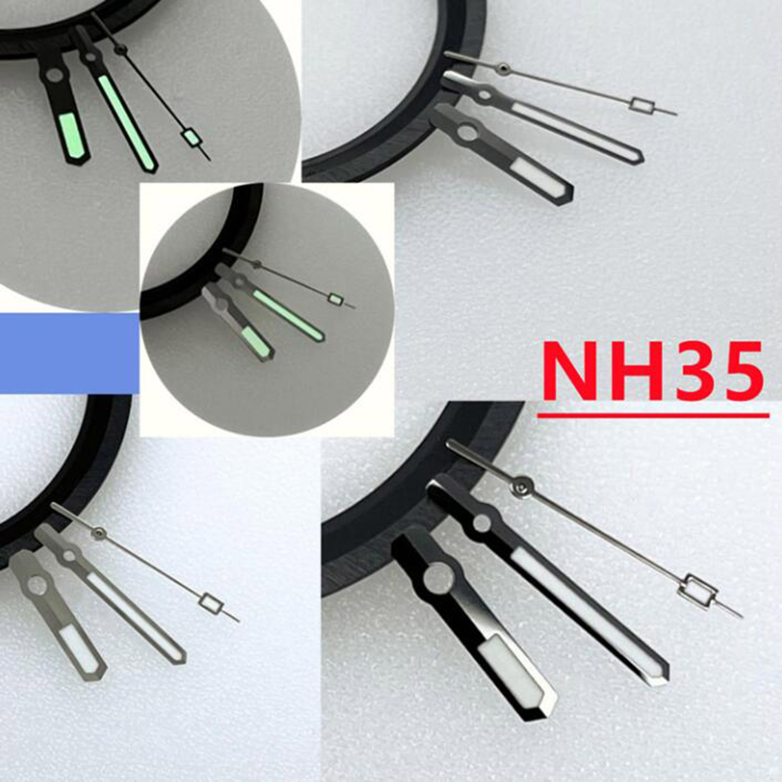Kim Đồng Hồ Điều Chỉnh Đồng Hồ Dạ Quang Kim Màu Xanh Lá Cho NH35/NH36 Phụ Kiện Máy