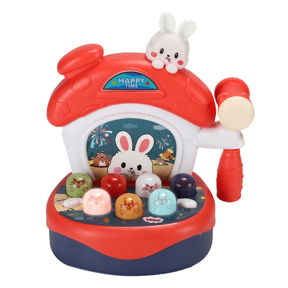【Ready Stock】Multifunctional Early Education Puzzle Electric Baby Toy Sound And Light Knocking Music Game Machine