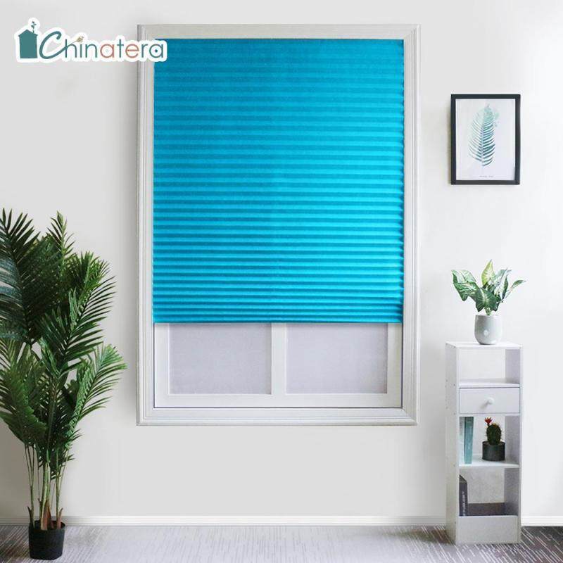Rèm Cửa Sổ Chinatera Đơn Giản, Chất Liệu Sợi Polyester, Chống Thấm Nước, Dùng Cho Ban Công, Nhà Tắm, Nhà Bếp, Phong Cách Bắc Âu Nhật Bản, Cổ Điển, Màu Xanh Dương