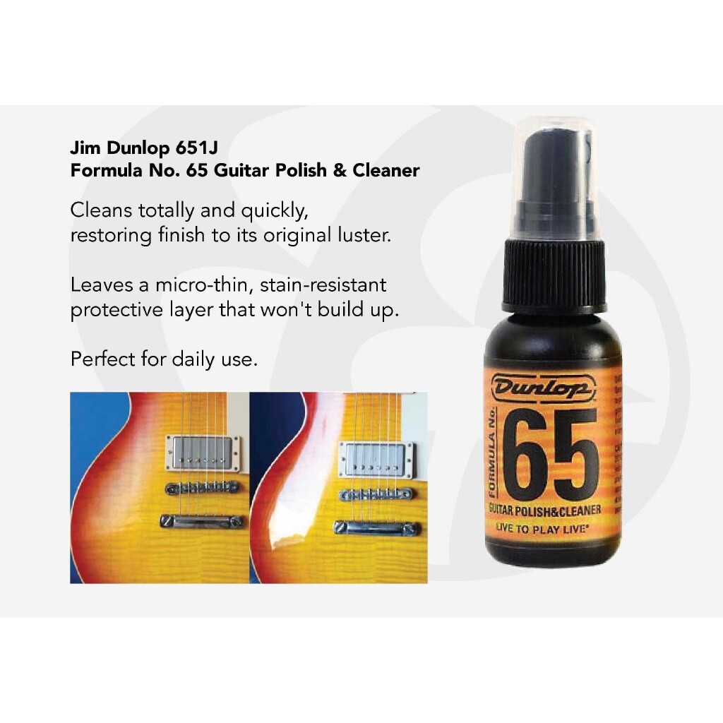Jim Dunlop Formula No. 65 Guitar Polish and Cleaner 1OZ (651J) Lazada