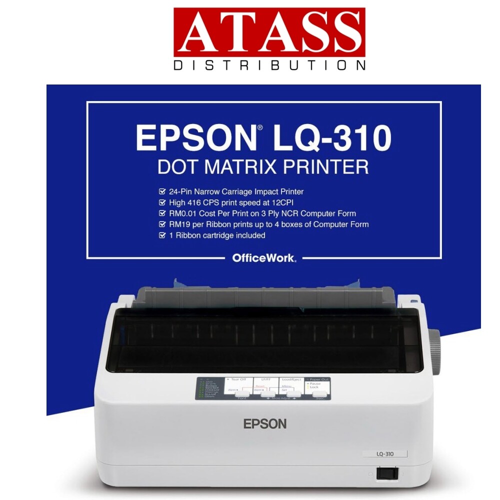EPSON LQ310 DOT MATRIX PRINTER LQ310 Lazada