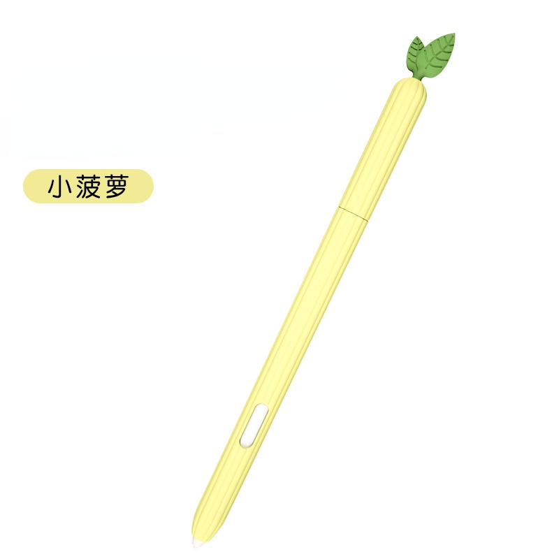 Cute Vegetable Silicone Pencil Case for Samsung Galaxy Tab S6 Lite S7/S7 Plus/S8/S9/S Pen Protective Sleeve Skin Cover