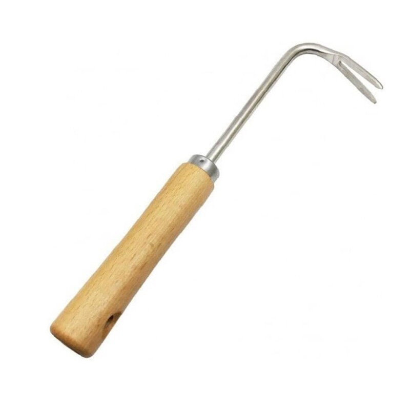 Stainless Steel Garden Weeder Hand Weeding Removal Cutter Puller Tool Wood Handle Multifunction Weeder Transplant Garden
