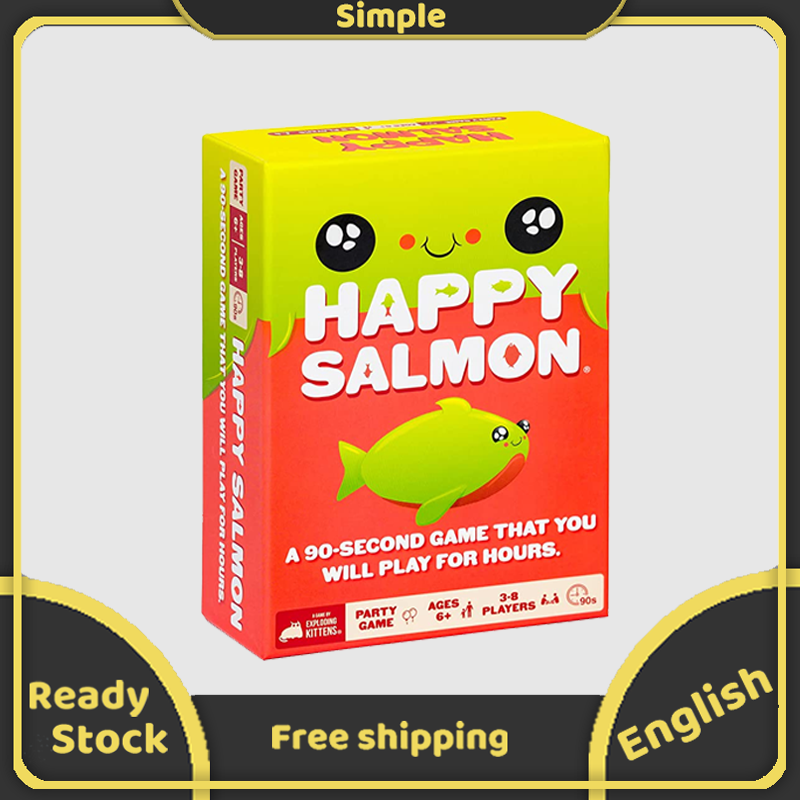Exploding Kittens Happy Salmon Card Game English Version