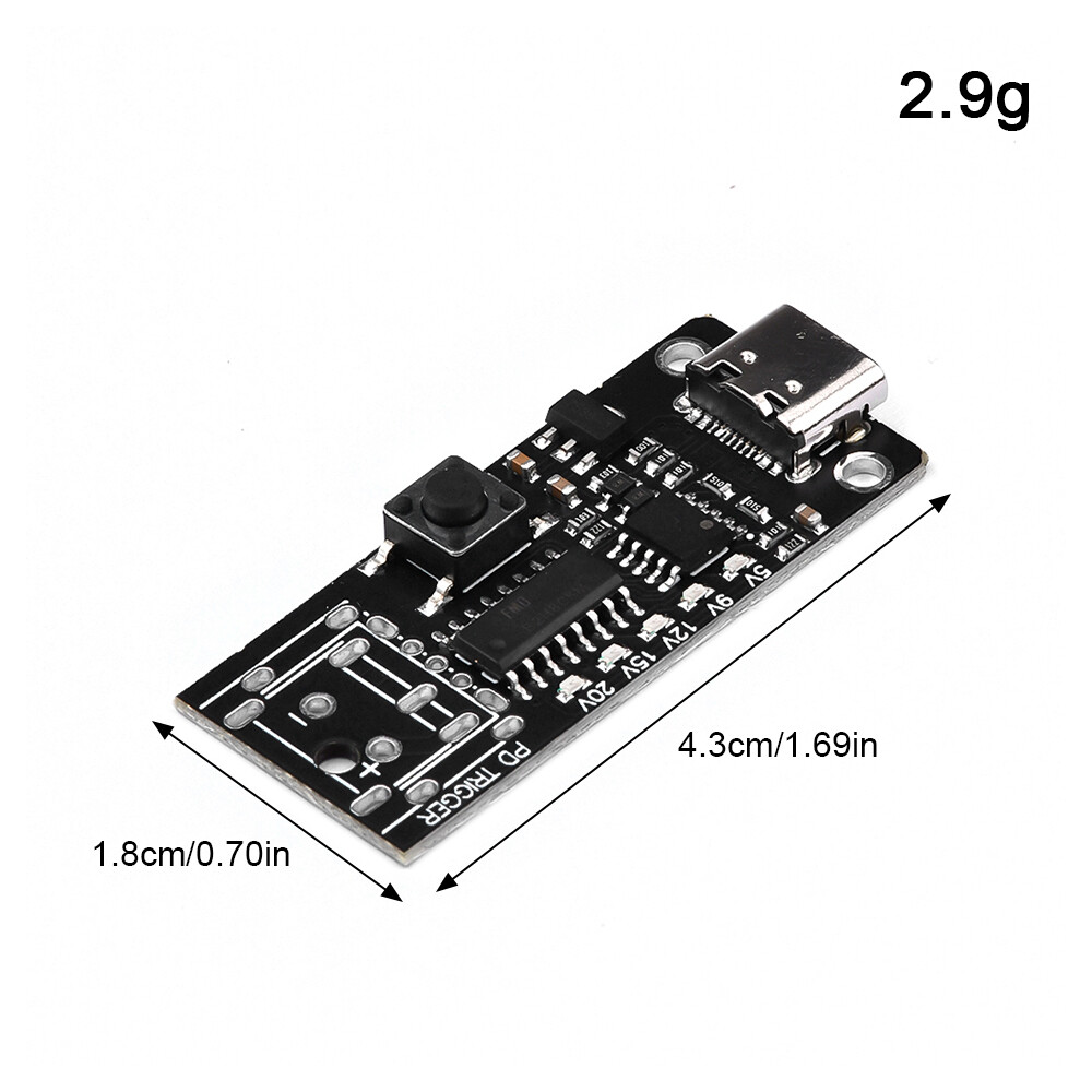 Aideepen type-c usb-c pd2.0 3.0 to dc usb decoy fast charge trigger poll detector 100w ma