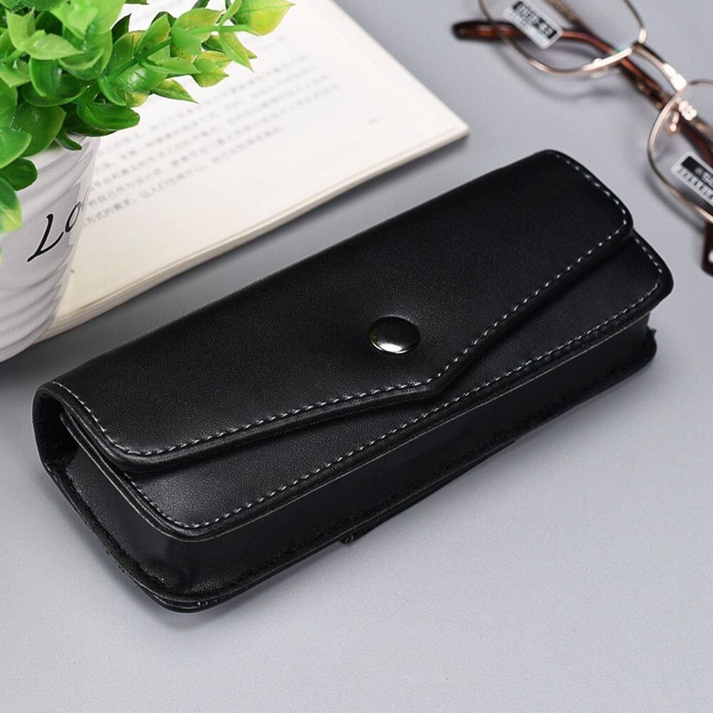 EOCBQI Di động Sinh viên Hộp đựng bảo vệ kính mắt Túi đựng kính mắt Hộp kính đọc sách Kính viễn thị Treo trên thắt lưng Quà tặng của CHA Hộp đựng kính Hộp đựng kính Hộp đựng kính mắt Hộp kính đeo thắt lưng Hộp kính râm