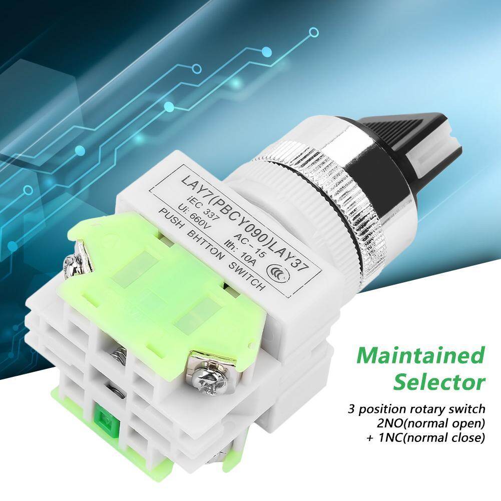 3 Position Selector Self-Locking Rotary Switch LAY37-20X/31