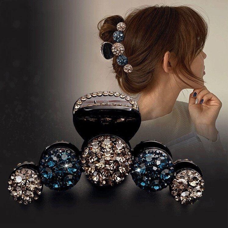 Fashion Elegant Women Luxury rhinestone Hairpin Hair Clip Hair Jewelry