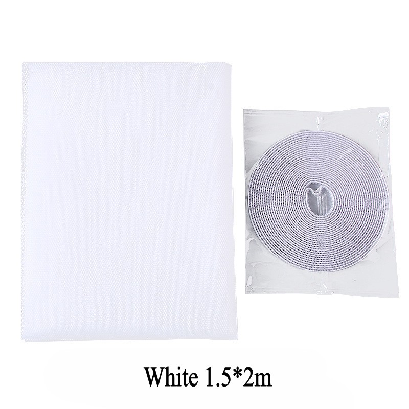 Insect-proof Window Screen Mesh Anti-mosquito Net Fly Net Invisible Velcro Curtain Yarn Summer Self-adhesive Screen Window
