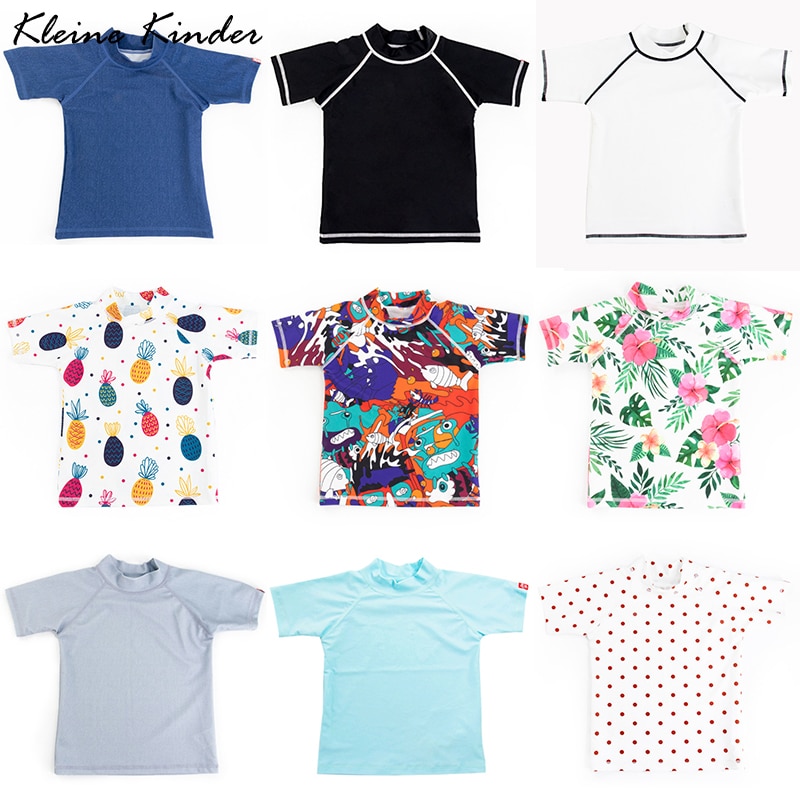 Vaenait Kinder Badekleidung Set - Langarm-Rashguard & Shorts Für Jungs, Motiv 'Jaws King', Größe L