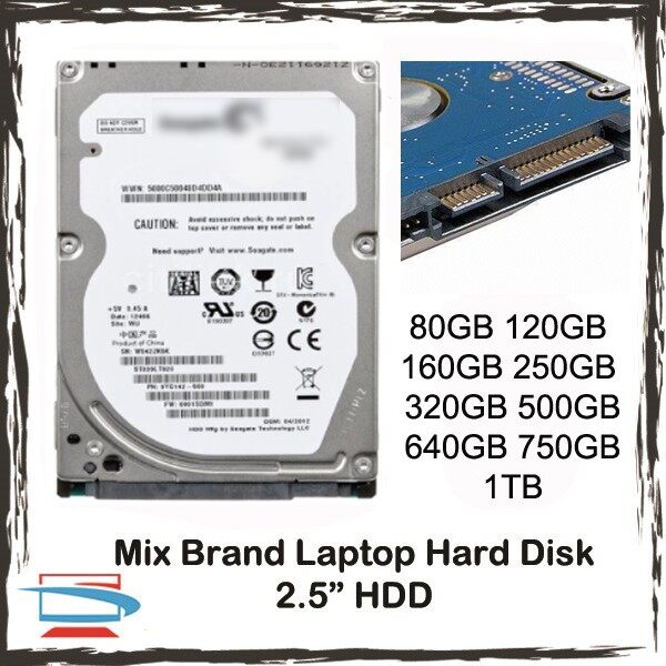 (Used) 2.5” Laptop Notebook SATA Hard Disk With Window 2.5 Inch HDD ...
