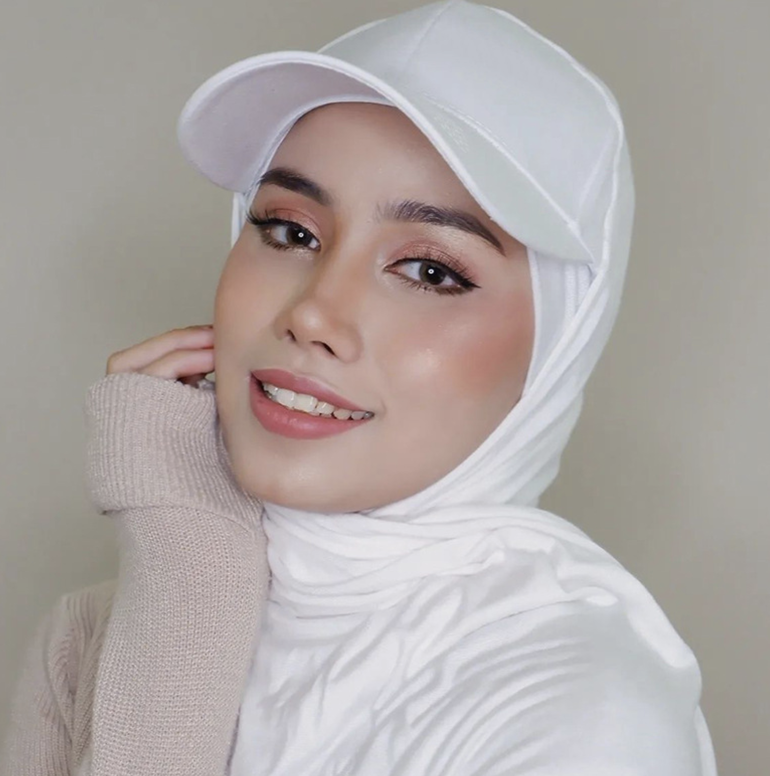 cotton scarf with cap for ladies