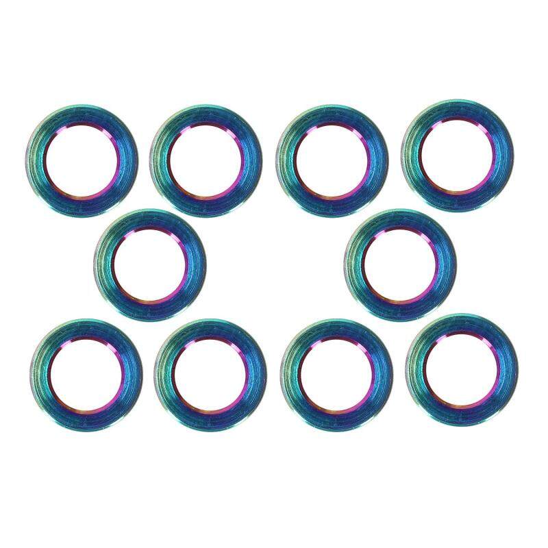 RISK 10PCS/lot Flat Washer for Bicycle Titanium Bike Ti Bolts Screw Spacer for MTB Bicyce Bolts Parts Cycling Bolt Spacer Colorful